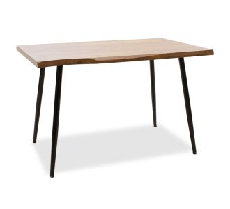 Τραπέζι Neve pakoworld MDF καρυδί-πόδι μεταλλικό μαύρο 120x80x75εκ |  Τραπέζια στο espiti