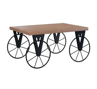 Τραπέζι σαλονιού Bike pakoworld χρώμα μαύρο-καρυδί 85x55x41εκ |  Τραπεζάκια σαλονιού στο espiti