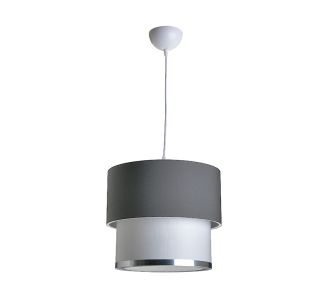 Φωτιστικό οροφής μονόφωτο PWL-0963 pakoworld Ε27 γκρι-λευκό Φ30x55εκ |  Οροφής στο espiti