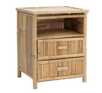 Κομοδίνο Ofra pakoworld bamboo φυσικό 56x46x69εκ |  Επιπλα στο espiti
