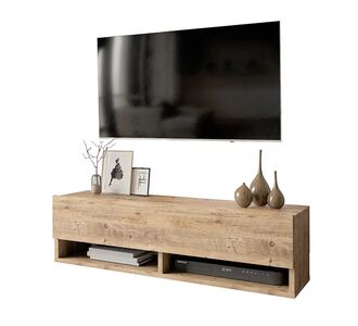 Έπιπλο τηλεόρασης επιτοίχιο Roscoe pakoworld oak 100x31,5x29,5εκ |  Έπιπλα τηλεόρασης στο espiti