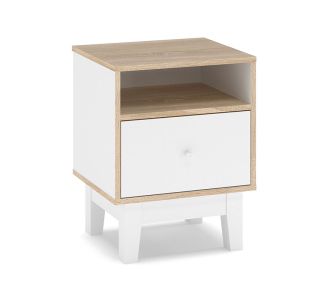 Κομοδίνο Awell pakoworld sonoma-λευκό 45x44x58εκ |  Κομοδίνα στο espiti