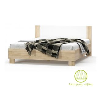 Κρεβάτι Geneva pakoworld φυσικό-λευκό 180x200εκ |  Κρεβάτια στο espiti