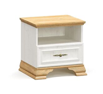 Κομοδίνο Jaden pakoworld golden oak-λευκό antique 49x41x47εκ |  Κομοδίνα στο espiti