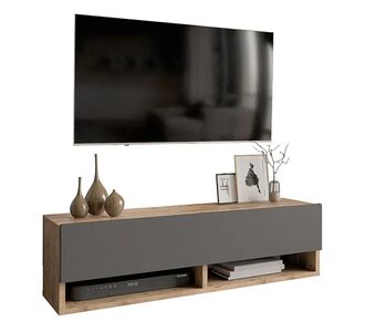 Έπιπλο τηλεόρασης επιτοίχιο Roscoe pakoworld ανθρακί-oak 100x31,5x29εκ |  Έπιπλα τηλεόρασης στο espiti