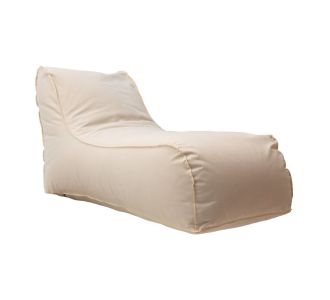 Πουφ ξαπλώστρα Lara pakoworld 100% αδιάβροχο μπεζ |  Πουφ στο espiti