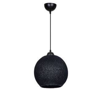 Φωτιστικό οροφής μονόφωτο Leshia pakoworld Ε27 μαύρο Φ26x26εκ |  Φωτιστικά  στο espiti