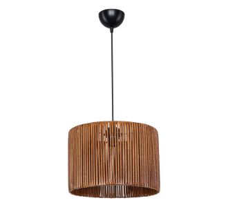 Φωτιστικό οροφής μονόφωτο PWL-1117 pakoworld Ε27 καφέ Φ30.5x20εκ |  Φωτιστικά  στο espiti