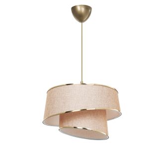 Φωτιστικό οροφής μονόφωτο PWL-1127 pakoworld Ε27 μπεζ-καφέ-χρυσό Φ32.5x31εκ |  Οροφής στο espiti