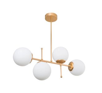 Φωτιστικό οροφής τετράφωτο PWL-1128 pakoworld Ε27 χρυσό 70x20x35εκ |  Οροφής στο espiti