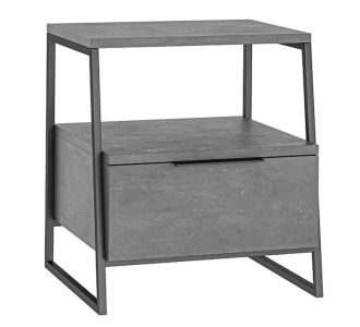 Κομοδίνο Johana pakoworld μαύρο-γκρι antique 45x40x50εκ |  Κομοδίνα στο espiti