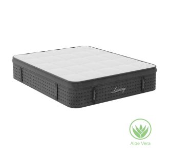 Στρώμα Luxury pakoworld pocket spring+gel memory foam+latex μονής όψης aloe vera 34-36cm 160x200εκ |  Στρώματα Ύπνου στο espiti