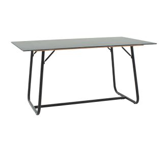 Τραπέζι Revello pakoworld sintered stone μαύρο μαρμάρου-μαύρο 150x90x75εκ |  Τραπέζια στο espiti