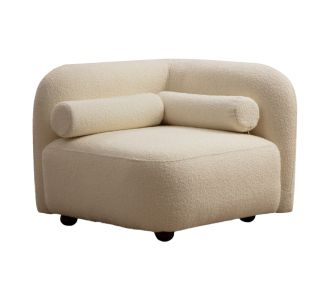 Πολυθρόνα Tranquil pakoworld ύφασμα μπουκλέ κρεμ 90x90x74εκ |  Κατόπιν Παραγγελίας στο espiti