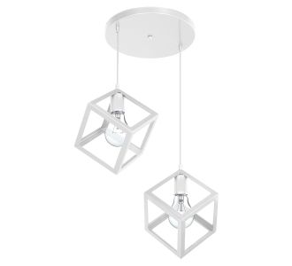 Φωτιστικό οροφής δίφωτο Deepora pakoworld Ε27 λευκό 30x65x80εκ |  Οροφής στο espiti