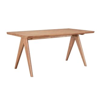 Τραπέζι Winslow pakoworld ξύλο rubberwood ανοικτό καρυδί 160x85x75εκ |  Τραπέζια στο espiti