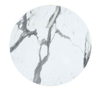 Επιφάνεια τραπεζιού Melody pakoworld HPL λευκό μαρμάρου Φ60εκ πάχους 12mm |  Τραπέζια κήπου στο espiti