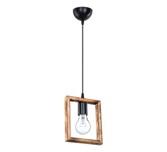 Φωτιστικό οροφής μονόφωτο Isolate pakoworld Ε27 καρυδί 18.5x3x24εκ |  Οροφής στο espiti