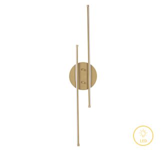 Φωτιστικό τοίχου-απλίκα Expedition pakoworld LED 16W χρυσό 17x5x86εκ |  Απλίκες στο espiti