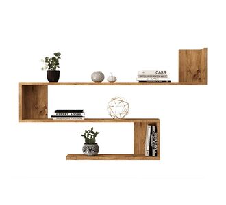 Ραφιέρα τοίχου Belinda pakoworld sonoma 120x14.5x71.4εκ |  Ραφιέρες τοίχου στο espiti