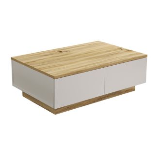 Τραπέζι σαλονιού Thunder pakoworld sonoma-λευκό 90x60x31.5εκ |  Τραπεζάκια σαλονιού στο espiti