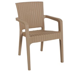 Πολυθρόνα Halcyon pakoworld PP cappucino |  Πολυθρόνες κήπου στο espiti