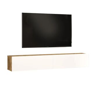 Έπιπλο τηλεόρασης επιτοίχιο Dello pakoworld λευκό-sonoma 180x31.6x29.6εκ |  Έπιπλα τηλεόρασης στο espiti
