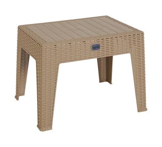 Τραπέζι Cosmic pakoworld PP cappucino 55x40x43.5εκ |  Τραπέζια κήπου στο espiti