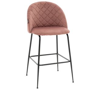 Σκαμπό bar Kudos pakoworld μεταλλικό μαύρο-βελούδο σάπιο μήλο |  Σκαμπώ μπαρ στο espiti