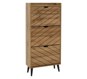 Παπουτσοθήκη Thelma pakoworld 12 ζεύγων sonoma 60x23.8x131.6εκ |  Παπουτσοθήκες στο espiti