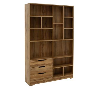 Βιβλιοθήκη Lucinda pakoworld sonoma 120x29.8x180.5εκ |  Βιβλιοθήκες στο espiti