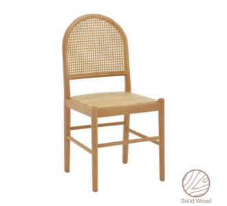 Καρέκλα Alessia pakoworld ξύλο οξιάς-rattan φυσικό 43x40x89εκ |  Καρέκλες στο espiti