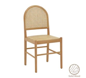 Καρέκλα Alessia pakoworld ξύλο οξιάς-rattan φυσικό 43x40x89εκ |  Καρέκλες στο espiti