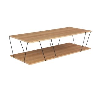 Τραπέζι σαλονιού Tars pakoworld sonoma-μαύρο 120x50x30εκ |  Τραπεζάκια σαλονιού στο espiti