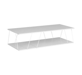 Τραπέζι σαλονιού Tars pakoworld λευκό 120x50x30εκ |  Τραπεζάκια σαλονιού στο espiti