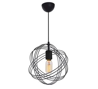 Φωτιστικό οροφής μονόφωτο Idris pakoworld E27 μαύρο Φ30x75εκ |  Οροφής στο espiti