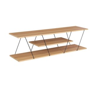 Έπιπλο τηλεόρασης Tars pakoworld sonoma-μαύρο 120x30x33εκ |  Έπιπλα τηλεόρασης στο espiti