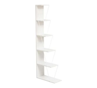 Βιβλιοθήκη mini Tars pakoworld λευκό 50x22x150εκ |  Βιβλιοθήκες στο espiti