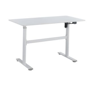 Γραφείο εργασίας με ρυθμιζόμενο ύψος Karla pakoworld λευκό 120x60x72/115εκ |  Γραφεία στο espiti