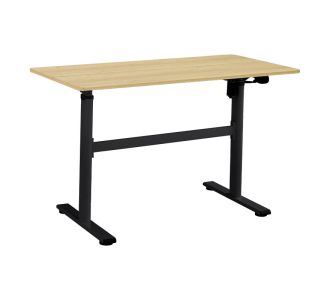 Γραφείο εργασίας με ρυθμιζόμενο ύψος Karla pakoworld sonoma-μαύρο 120x60x72/115εκ |  Γραφεία στο espiti