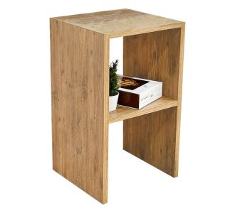 Βοηθητικό τραπέζι Leofric pakoworld μελαμίνης oak 30x30x60εκ |  Τραπεζάκια βοηθητικά στο espiti