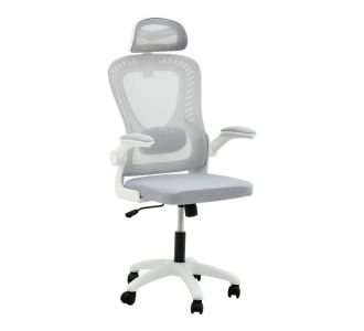 Καρέκλα γραφείου διευθυντή Delilah pakoworld mesh ανοιχτό γκρι |  Καρέκλες γραφείου στο espiti