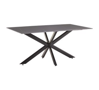 Τραπέζι Bethan pakoworld sintered stone γκρι cement-μαύρο 180x90x75εκ |  Τραπέζια στο espiti