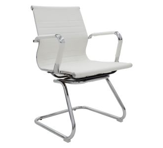 Καρέκλα γραφείου επισκέπτη Valter pakoworld λευκό pu 55.5x48x88εκ |  Καρέκλες γραφείου επισκέπτη στο espiti