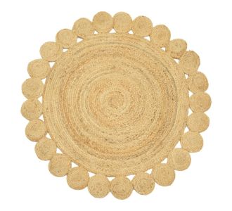 Χαλί Voni Inart φυσικό γιούτα Φ120x1εκ |  Διακοσμητκά στο espiti