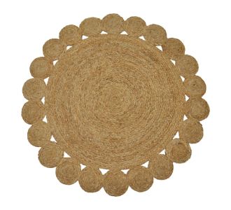 Χαλί Voni Inart φυσικό γιούτα Φ100x1εκ |  Διακοσμητκά στο espiti