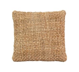 Μαξιλάρι Petron Inart φυσικό γιούτα 45x45x2.5εκ |  Διακοσμητκά στο espiti