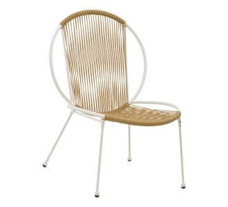 Καρέκλα Dapper pakoworld λευκό μέταλλο-pe φυσικό 64.5x74.5x76εκ |  Καρέκλες στο espiti