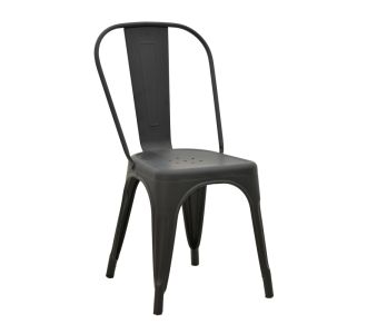 Καρέκλα Utopia pakoworld μαύρο ματ μέταλλο 44x44x85εκ |  Καρέκλες στο espiti
