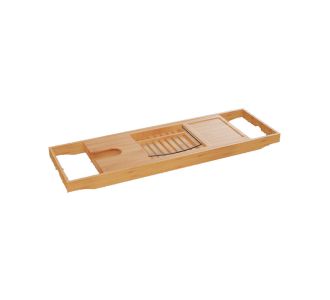 Πλατό μπανιέρας Platon pakoworld φυσικό bamboo 70x15x4,5εκ |  Σετ Μπάνιου στο espiti